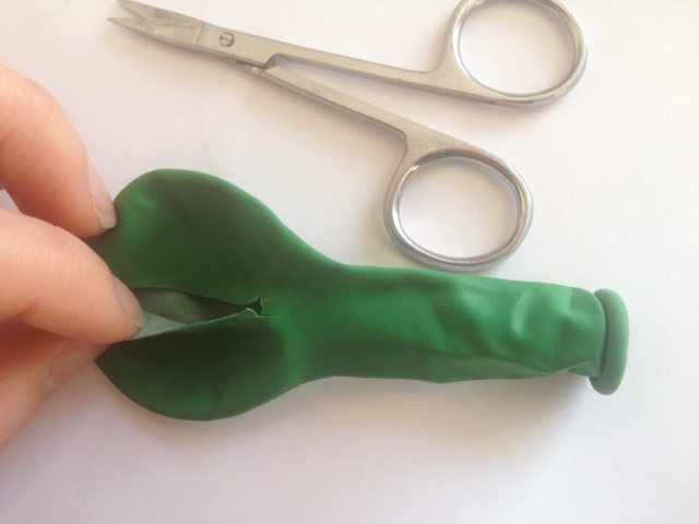 A small incision is made